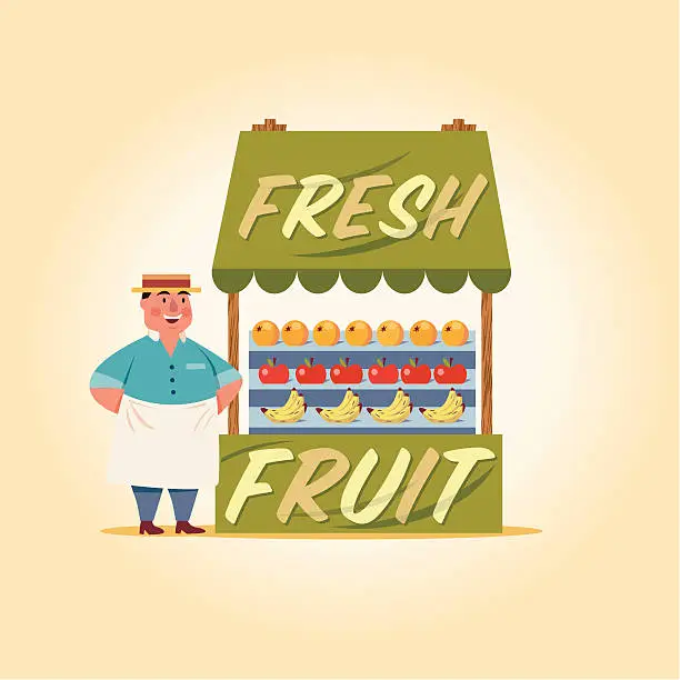 Vector illustration of Fresh Fruit