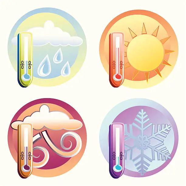 Vector illustration of Four seasons