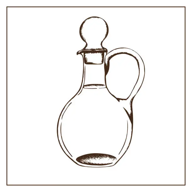 Vector illustration of Glass pitcher