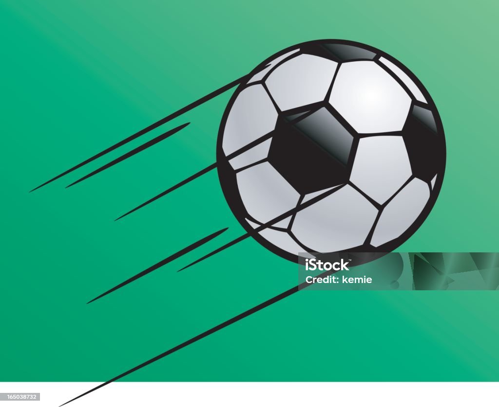 Ballon de football - clipart vectoriel de Cartoon libre de droits