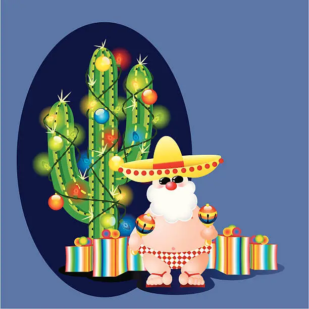 Vector illustration of Mexican Christmas