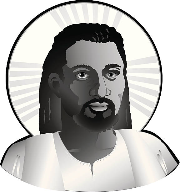 Ethnic Jesus (vector) vector art illustration