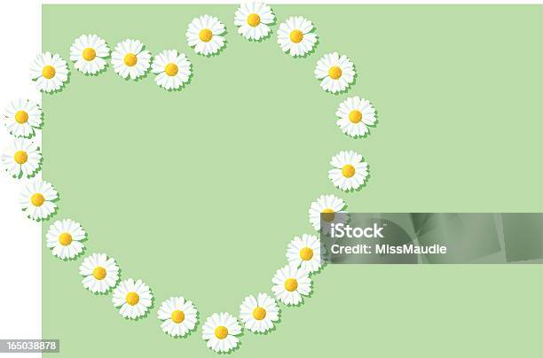 Daisy Herz Stock Vektor Art und mehr Bilder von Gänseblümchen-Kette - Gänseblümchen-Kette, Blume, Blumenbeet