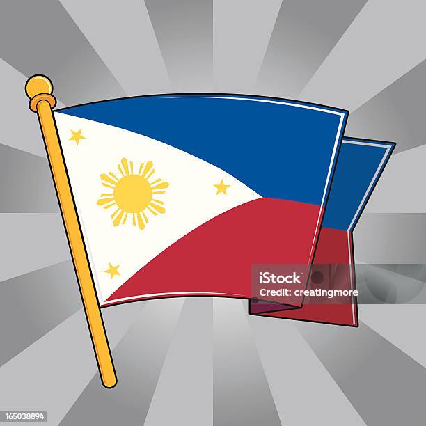 Flagge Der Philippinen Stock Vektor Art und mehr Bilder von Asien - Asien, ClipArt, Farbton