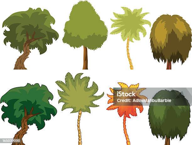 Różnych Drzew - Stockowe grafiki wektorowe i więcej obrazów Aranżować - Aranżować, Drzewo, Grafika wektorowa