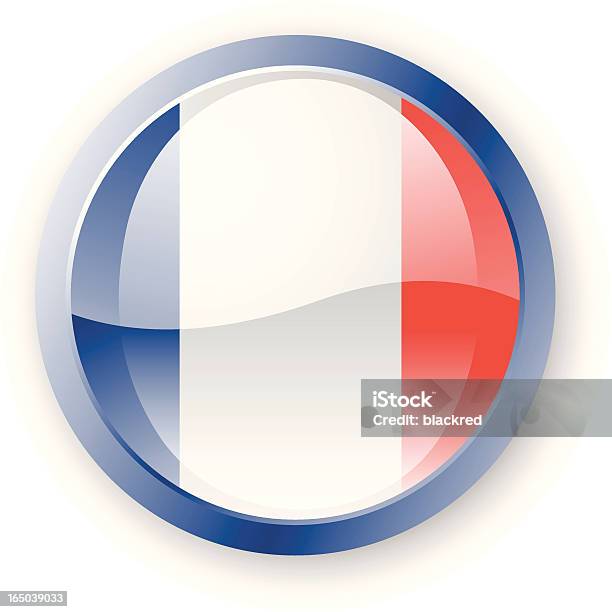 Ícone De Bandeira Da França - Arte vetorial de stock e mais imagens de Azul - Azul, Bandeira, Bandeira Nacional
