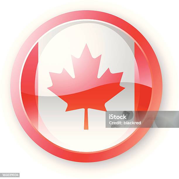 Kanadische Flagge Icon Stock Vektor Art und mehr Bilder von ClipArt - ClipArt, Dreidimensional, Einzelner Gegenstand