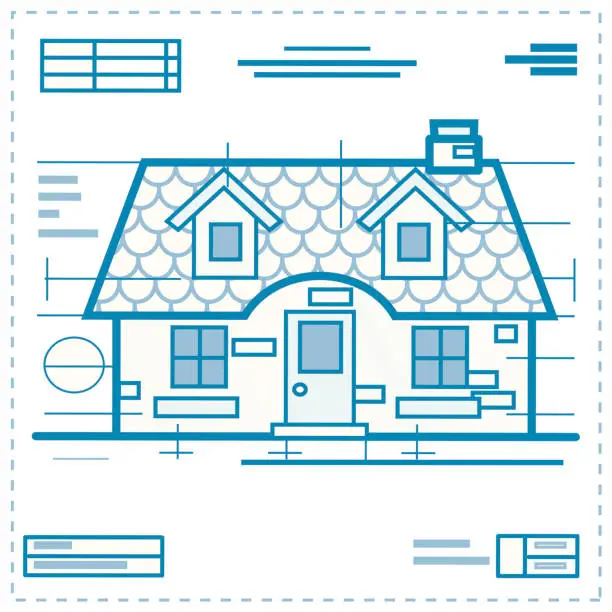 Vector illustration of House Plans