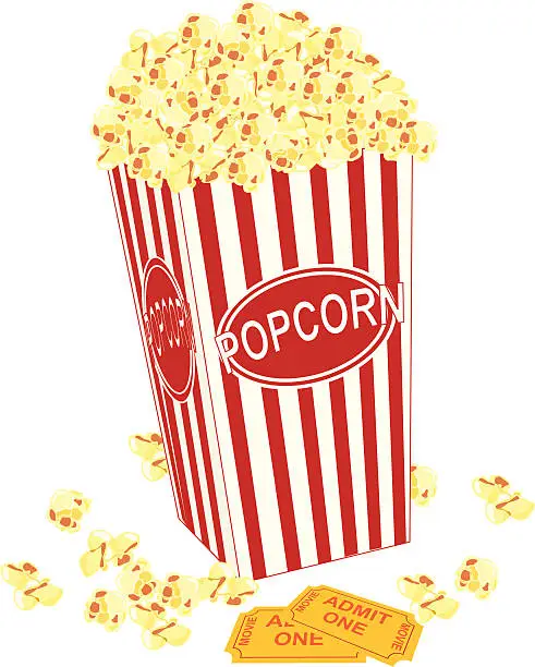 Vector illustration of Movie Popcorn