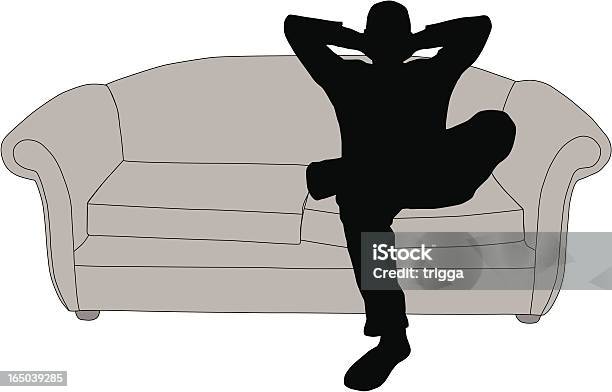 Ilustración de Hombre Relajante En Sofá y más Vectores Libres de Derechos de Adulto - Adulto, Clip Art, Cómodo - Conceptos