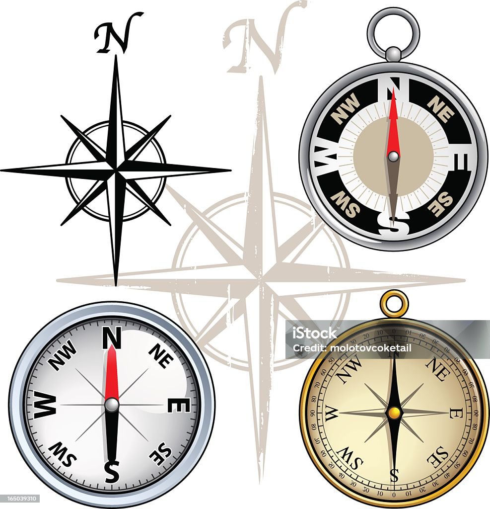 compasses (vector - Vetor de Bússola royalty-free