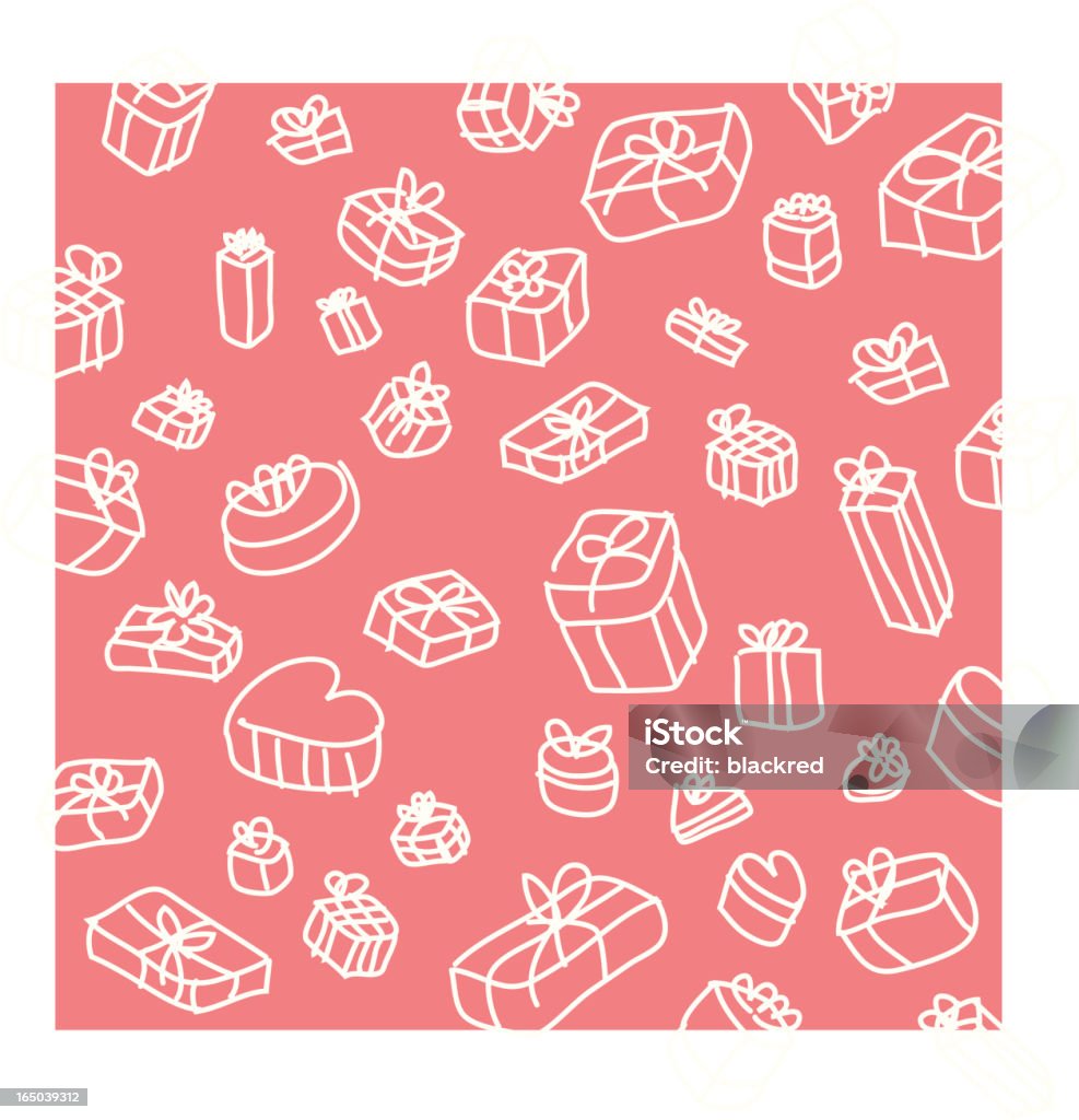 Gifts Wallpaper Background Stylish line-drawing of gifts. Gift Box stock vector