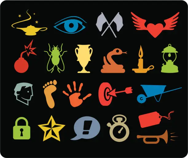 Vector illustration of Various Icons II