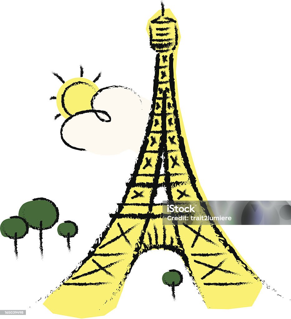 Torre Eiffel - Royalty-free Arco - Caraterística arquitetural arte vetorial