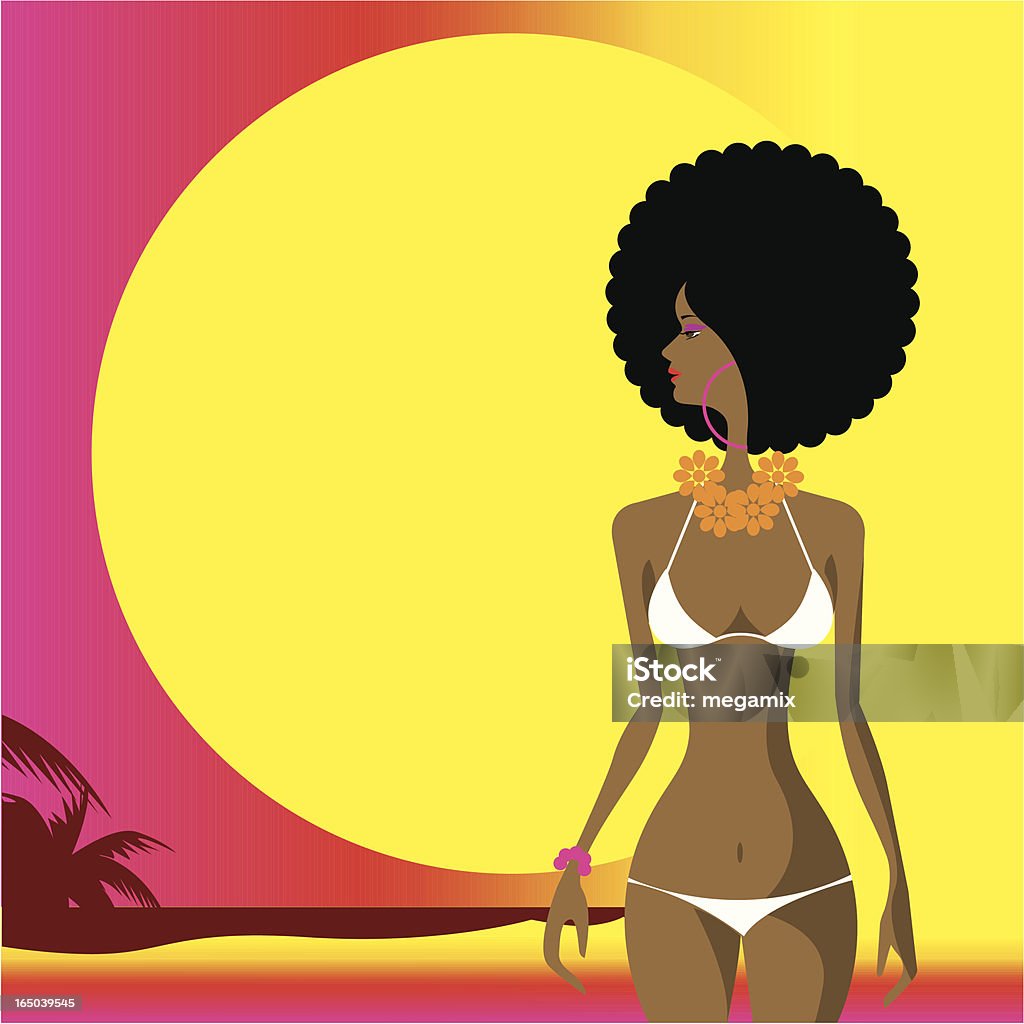 Zachód słońca - Grafika wektorowa royalty-free (Afro)