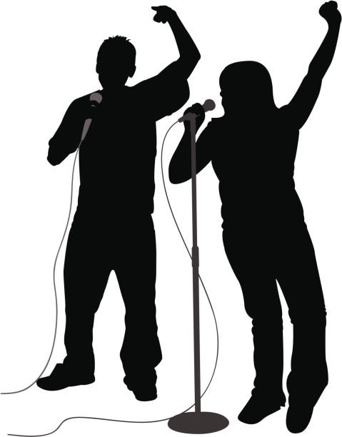 Karaoke vector art illustration