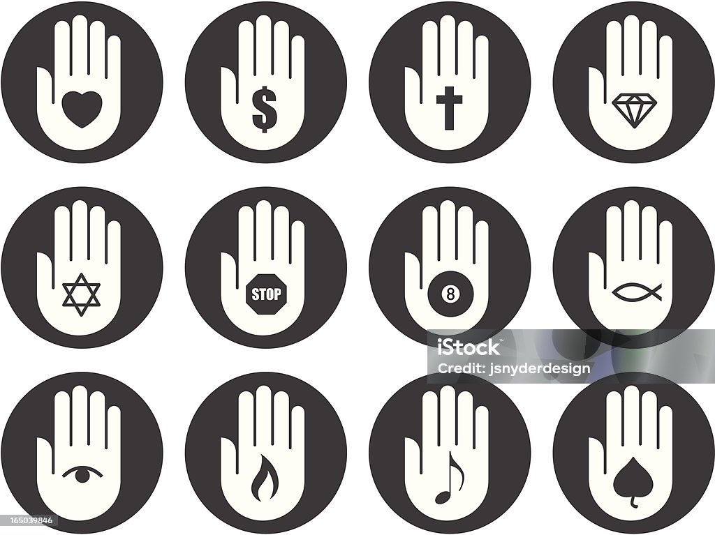Hand Symbole - Lizenzfrei Christentum Vektorgrafik