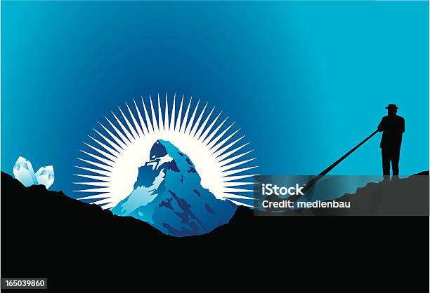 Matterhorn Stock Vektor Art und mehr Bilder von Matterhorn - Matterhorn, Alphorn, Schweiz