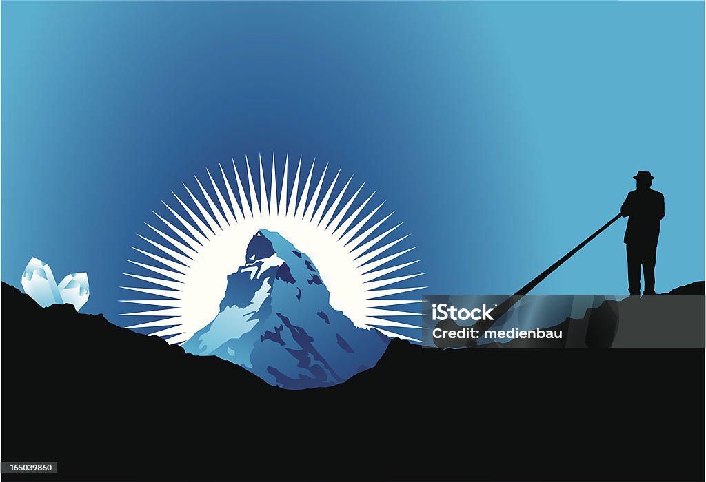 Mont Cervin - clipart vectoriel de Mont Cervin libre de droits
