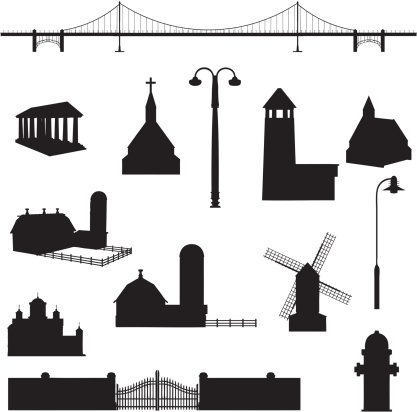 Building Silhouette Collection (vector+jpg)