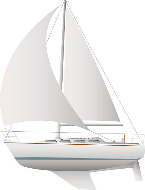 帆船 - sailing ship sailing rudder sailboat点のイラスト素材／クリップアート素材／マンガ素材／アイコン素材