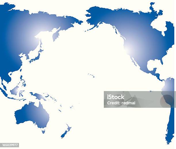 Pacifique Rim Vecteurs libres de droits et plus d'images vectorielles de Asie - Asie, Carte, Continent américain