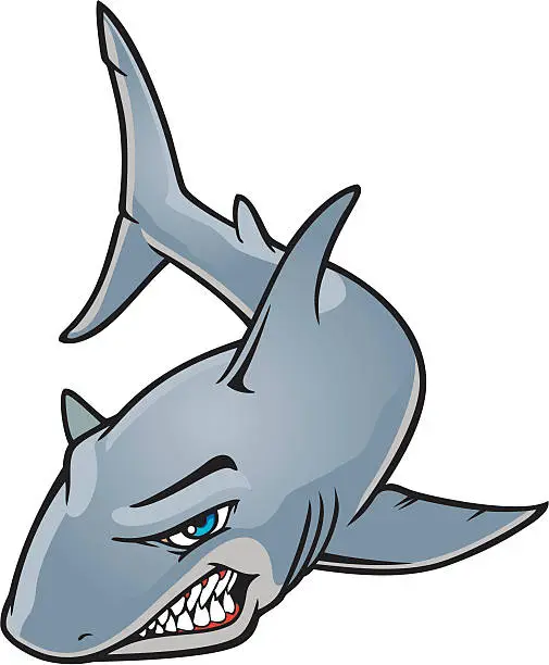 Vector illustration of Shark