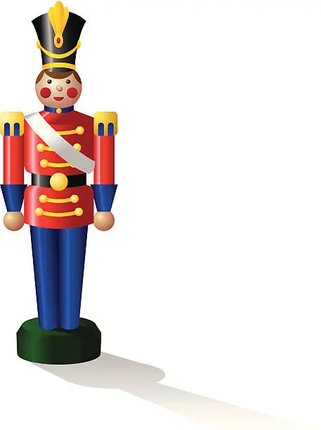 Vector illustration of Toy Soldier