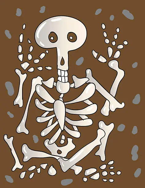 Vector illustration of ancient grave