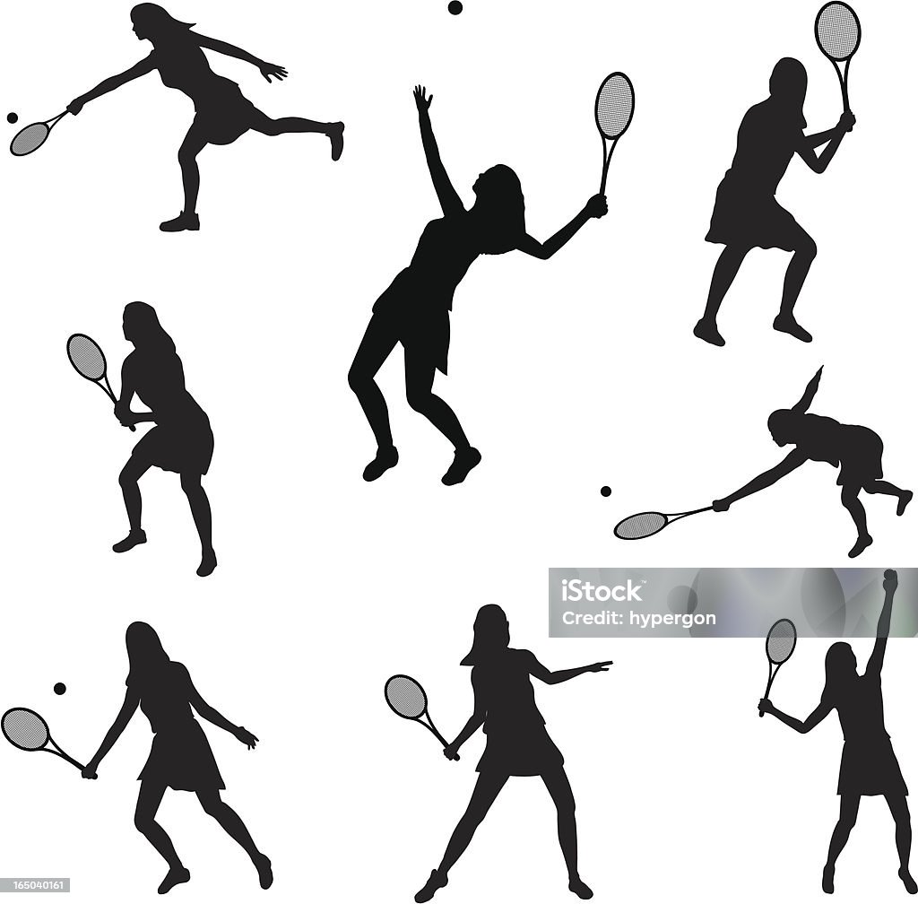Coleção de vetor silhueta de tênis (jpg - Vetor de Adulto royalty-free