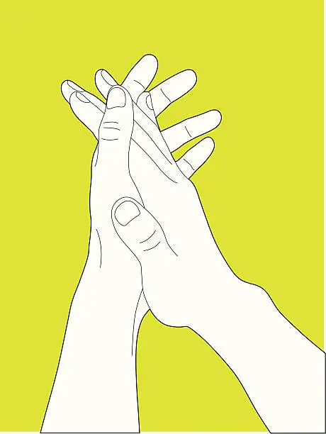 Vector illustration of Clapping