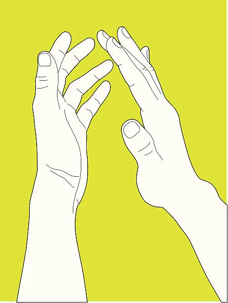 Vector illustration of Clapping