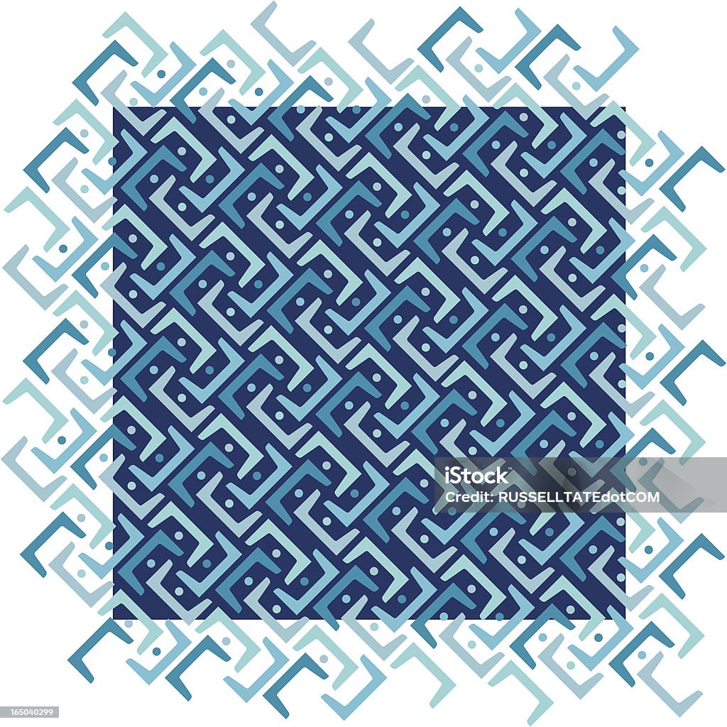 Голубой диагональным рисунком - Векторная графика 1960 роялти-фри