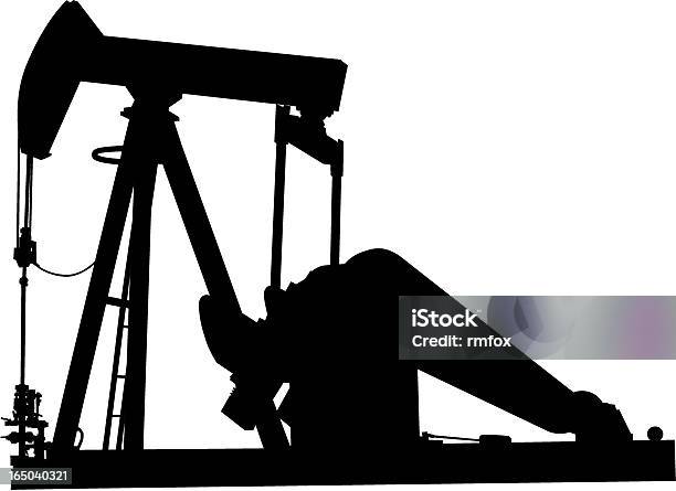 Pumpjack Vektor Stock Vektor Art und mehr Bilder von Benzin - Benzin, Energieindustrie, Erdgas