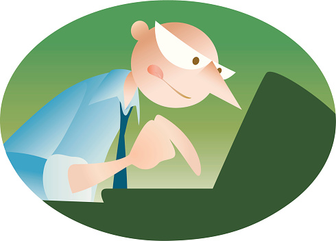 Computerman Stock Illustration - Download Image Now - Adult, Characters ...