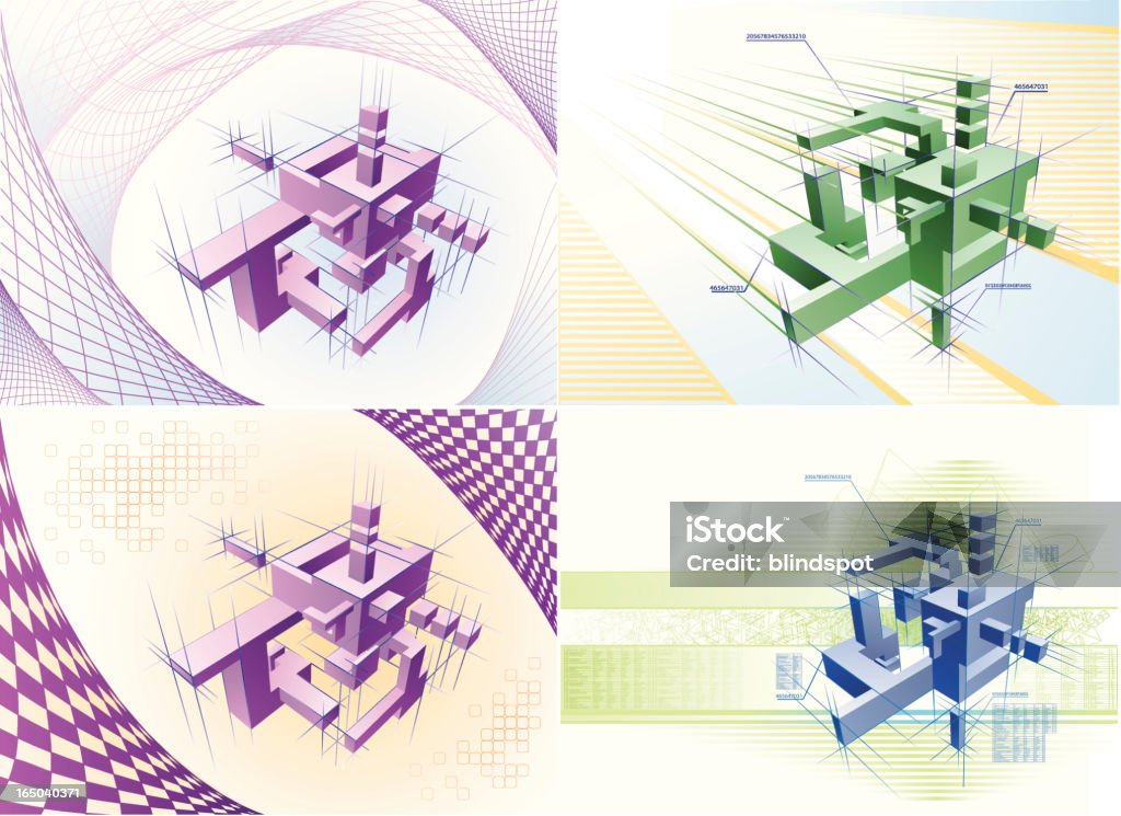 Criação e desenvolvimento - Vetor de Plano de arquitetura royalty-free