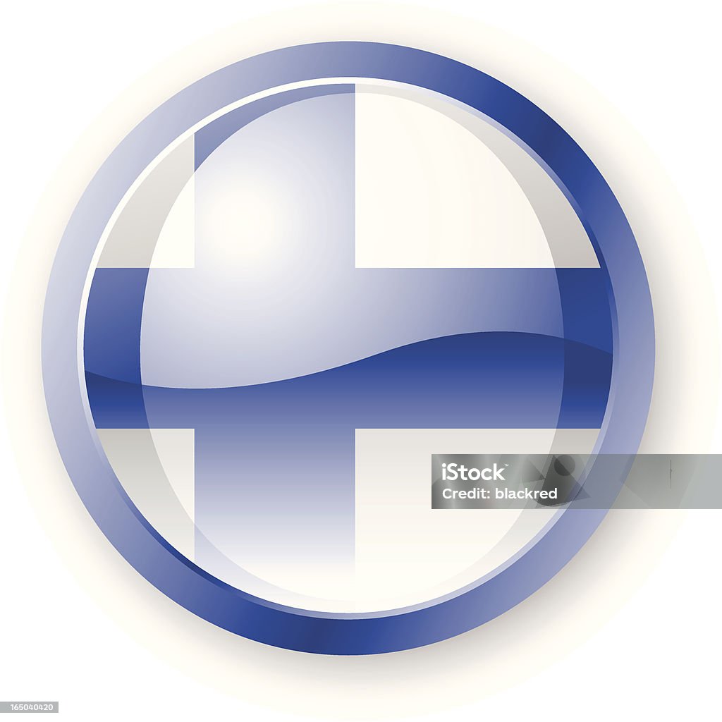Icono bandera finlandesa - arte vectorial de Azul libre de derechos