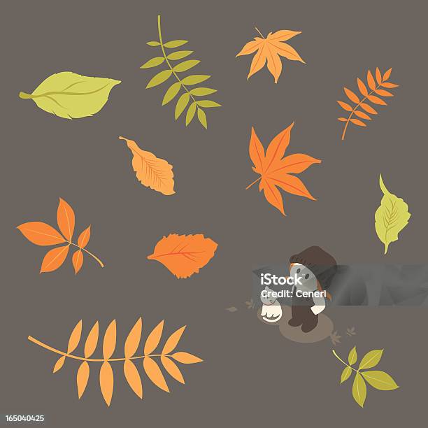 Ilustración de Hojas Otoñales y más Vectores Libres de Derechos de Otoño - Otoño, Paisaje escénico, Vector