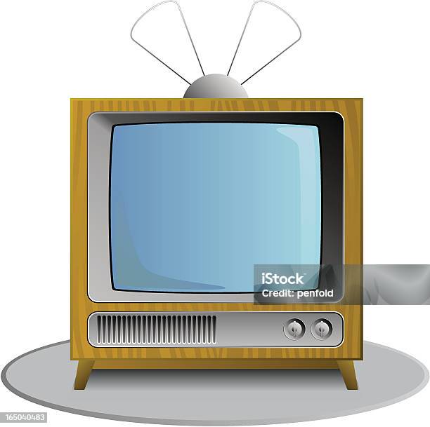 Tv Retrò - Immagini vettoriali stock e altre immagini di 1950-1959 - 1950-1959, 1960-1969, Arrangiare