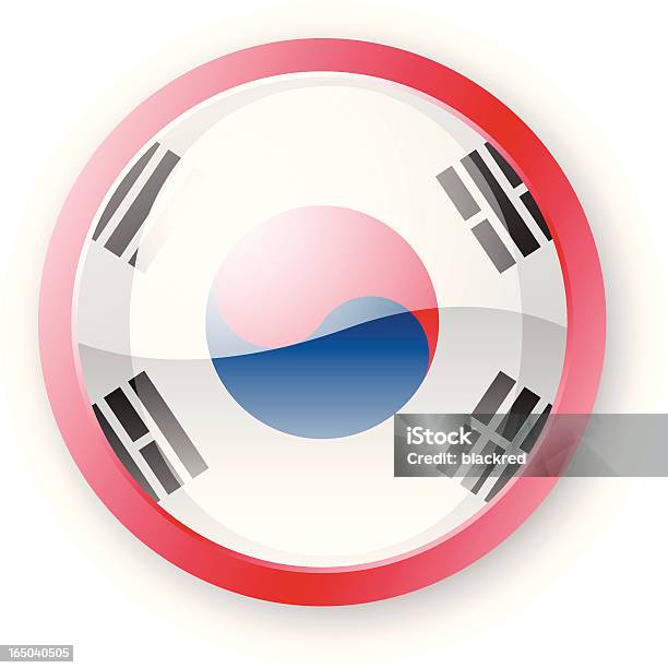 Ilustración de Icono Bandera De Corea Del Sur y más Vectores Libres de Derechos de Azul - Azul, Bandera, Bandera de Corea del Sur