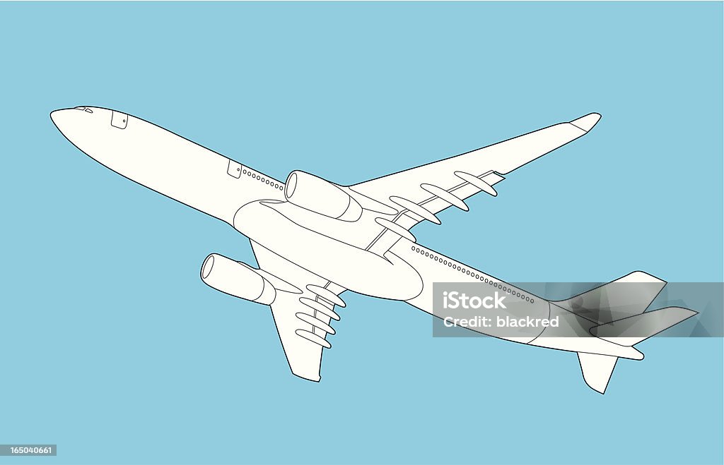 Samolot 767 - Grafika wektorowa royalty-free (Badanie)