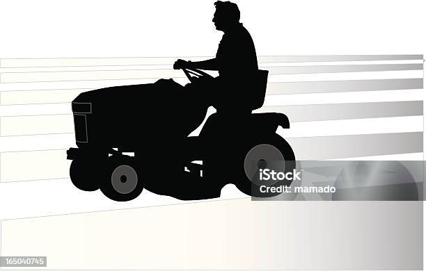 Vetores de Cavalo Lawnmower Vector e mais imagens de Cortador de grama - Equipamento de jardinagem - Cortador de grama - Equipamento de jardinagem, Vector, Silhueta