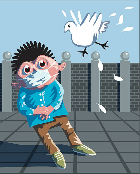Bird Flu Alert! (Vector) vector art illustration