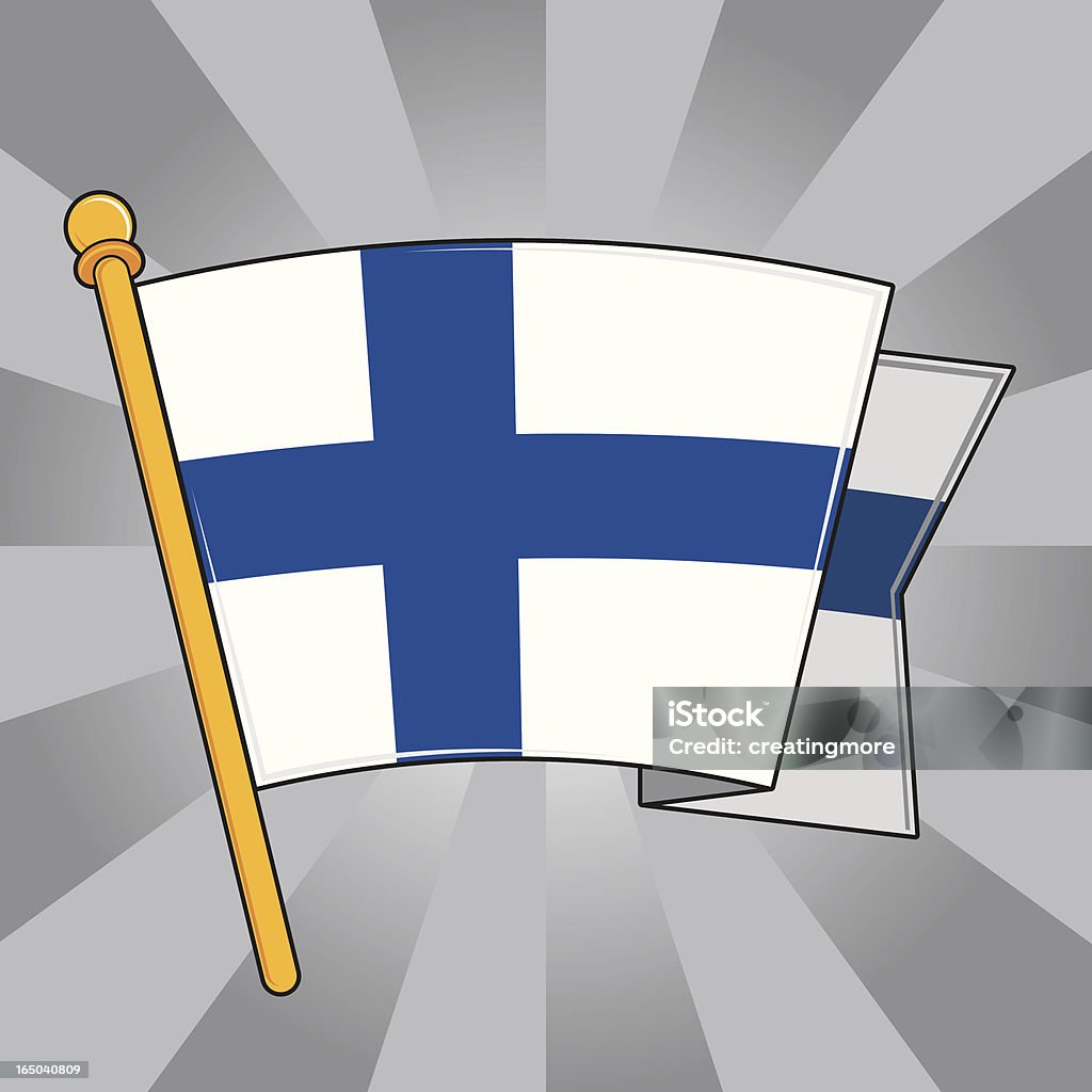 Flagge von Finnland - Lizenzfrei ClipArt Vektorgrafik