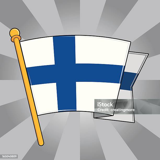 Flagge Von Finnland Stock Vektor Art und mehr Bilder von ClipArt - ClipArt, Europa - Kontinent, Farbton