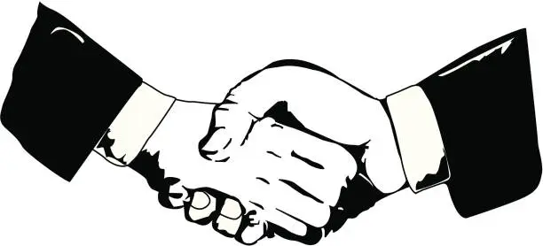 Vector illustration of Business handshake (VECTOR)