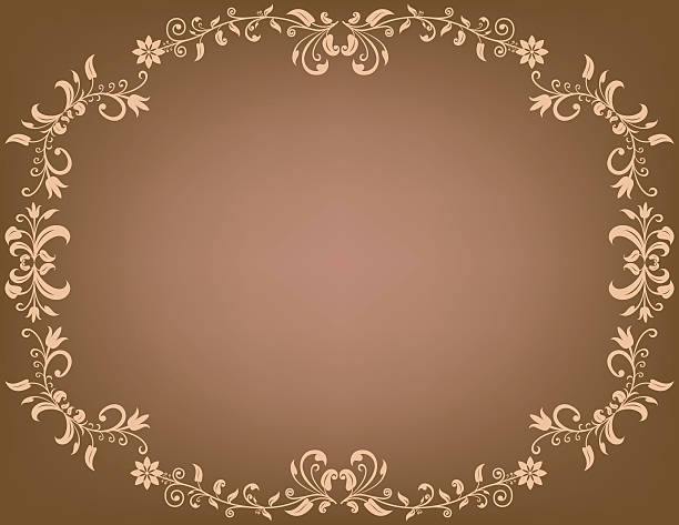 brown background ornament vector art illustration