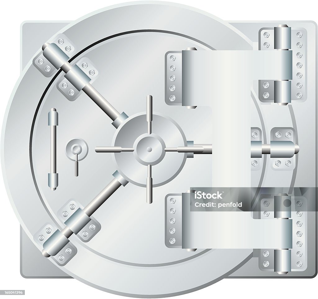 bank vault A bank vault door vector. Banking stock vector