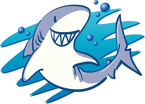 Vector illustration of Sharky Smile