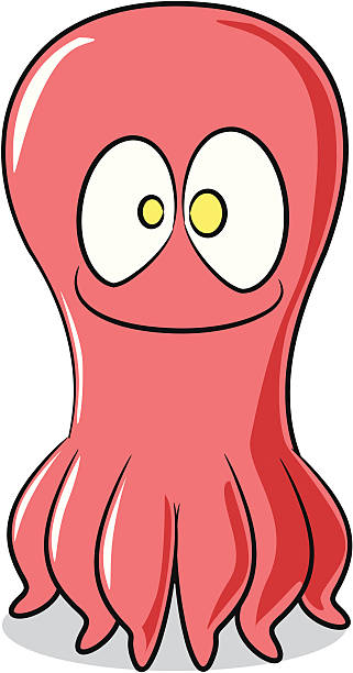 Octopus Cartoon-vektorgrafik och fler bilder på Bläckfisk - Bläckfisk,  Människor, Vektor - iStock